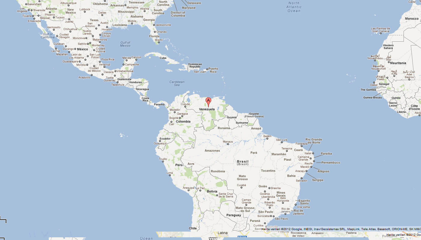 map of venezuela south america